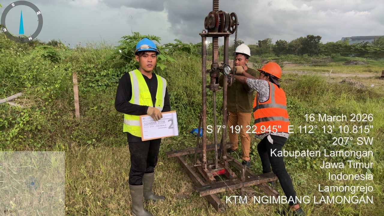 Kegiatan soil test di lapangan